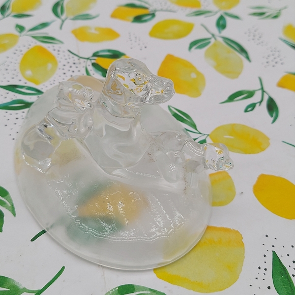 Glass Dogs Figurine by Cristal d'Arques from France, Mother and Puppies - Picture 2 of 4